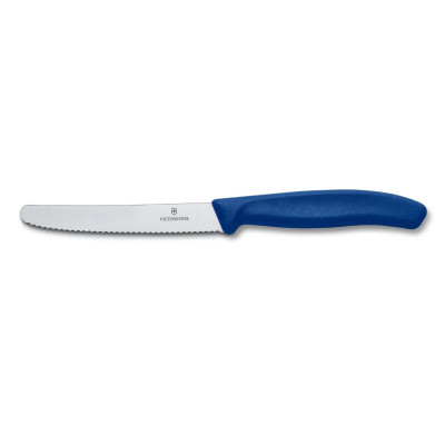 Нож за домати и колбаси Victorinox SwissClassic 11 см., назъбено острие син 6.7832 6.7832