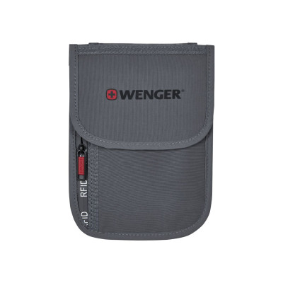 Портмоне за врат Wenger Travel Document RFID Neck Pouch, сиво 611878