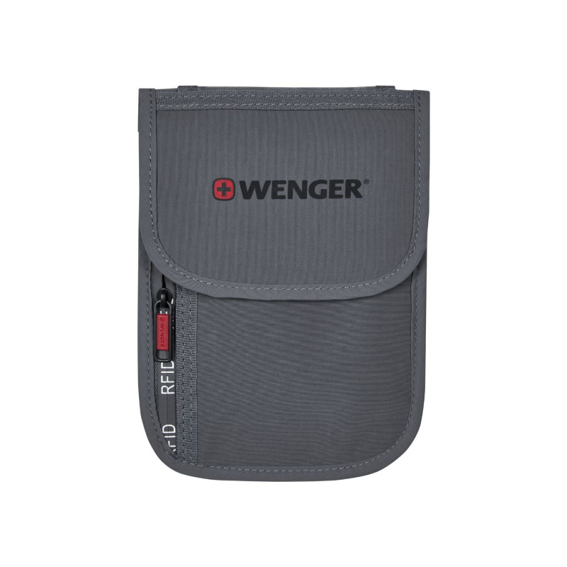 Портмоне за врат Wenger Travel Document RFID Neck Pouch, сиво 611878