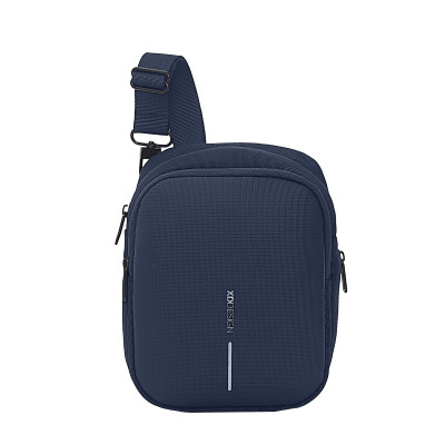 Чанта за през рамо/тяло XD-design Boxy Sling, морскосиня P705.955