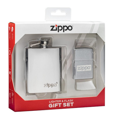 Комплект запалка  и фласка Zippo Flask & Lighter Gift Set 49358