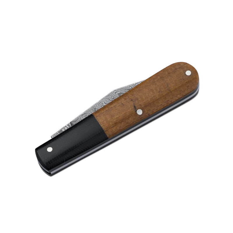 Джобен нож Boker Solingen Barlow Integral Burlap Micarta Damast 110943DAM Джобен нож Boker Solingen Barlow Integral Burlap Micarta Damast 110943DAM