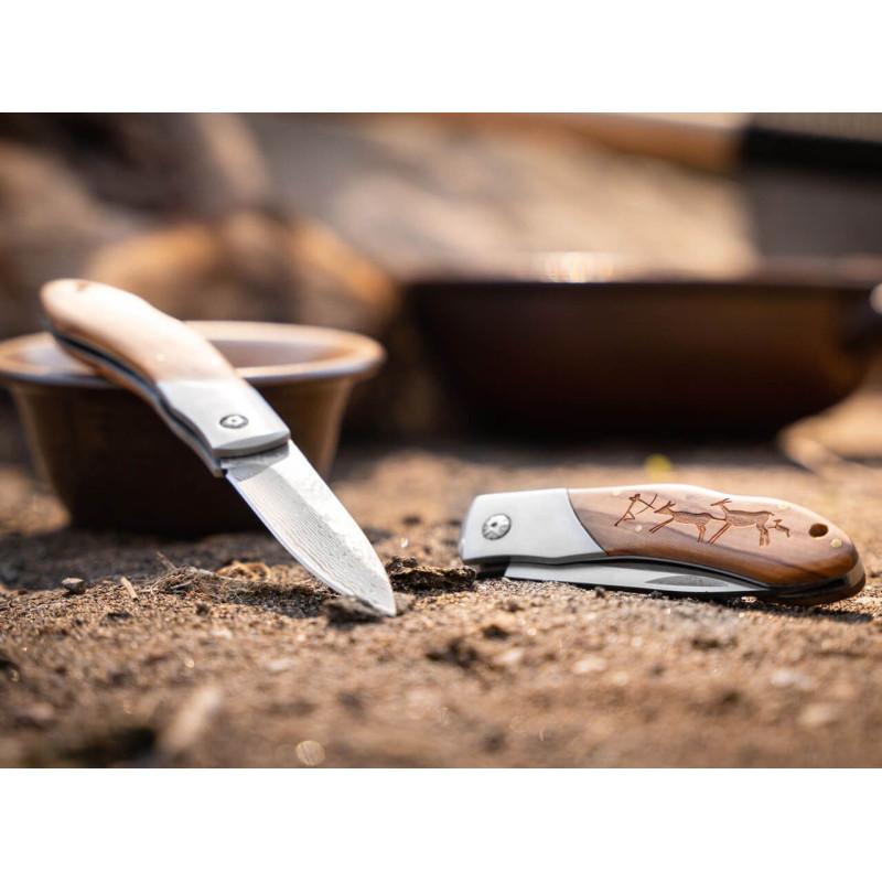 Джобен нож Boker Magnum Caveman Damascus 01RY818DAM