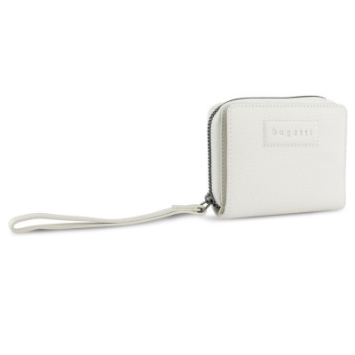 Дамски кожен портфейл Bugatti Elsa Zip Wallet, бял 49 4623 40