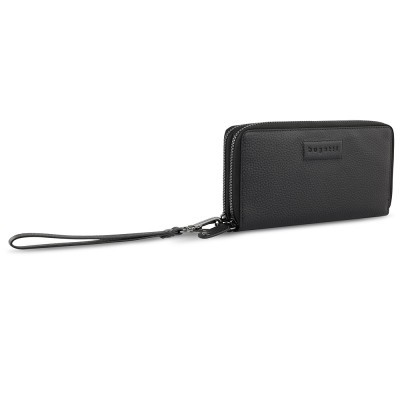 Дамски кожен портфейл Bugatti Elsa Long Double Zip Wallet, черен 49 4629 01