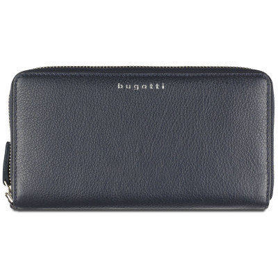 Кожен портфейл Bugatti LADY TOP с цип, тъмносин 49 6101 05