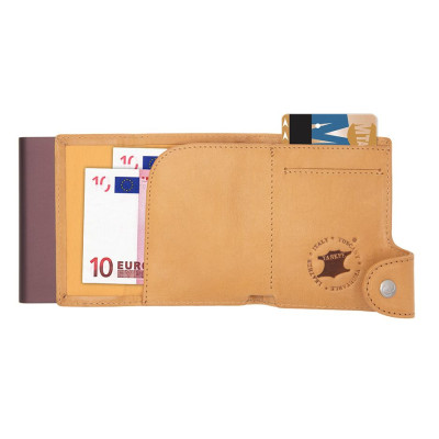 Картодържател C-SECURE с портфейл, Gun CS-VWCH001-BR-BR