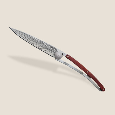 Джобен нож Deejo 37g, Coral wood / Wing 1CB000016