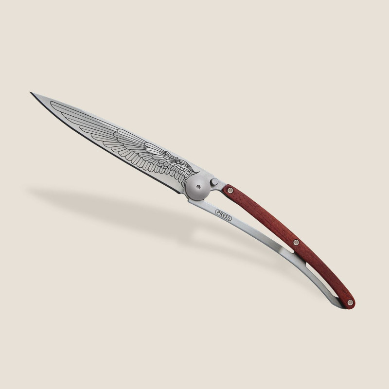 Джобен нож Deejo 37g, Coral wood / Wing 1CB000016