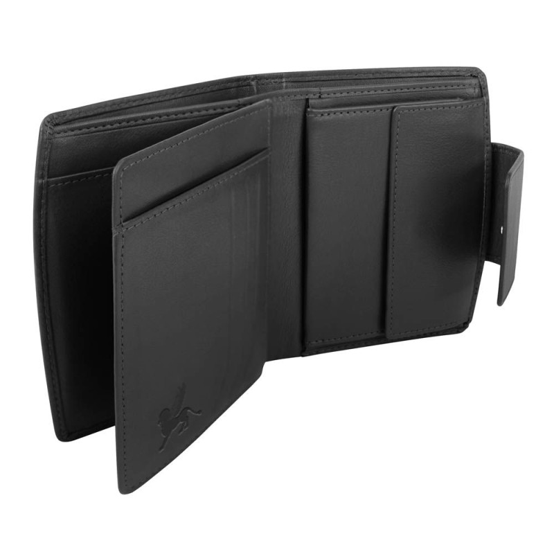 Портфейл с монетник Mano Tabula със закопчаване M19109BK