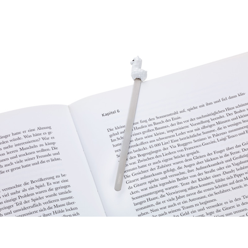 Разделител за книги Troika-BOOKMARK ALPACA BKM25/WH