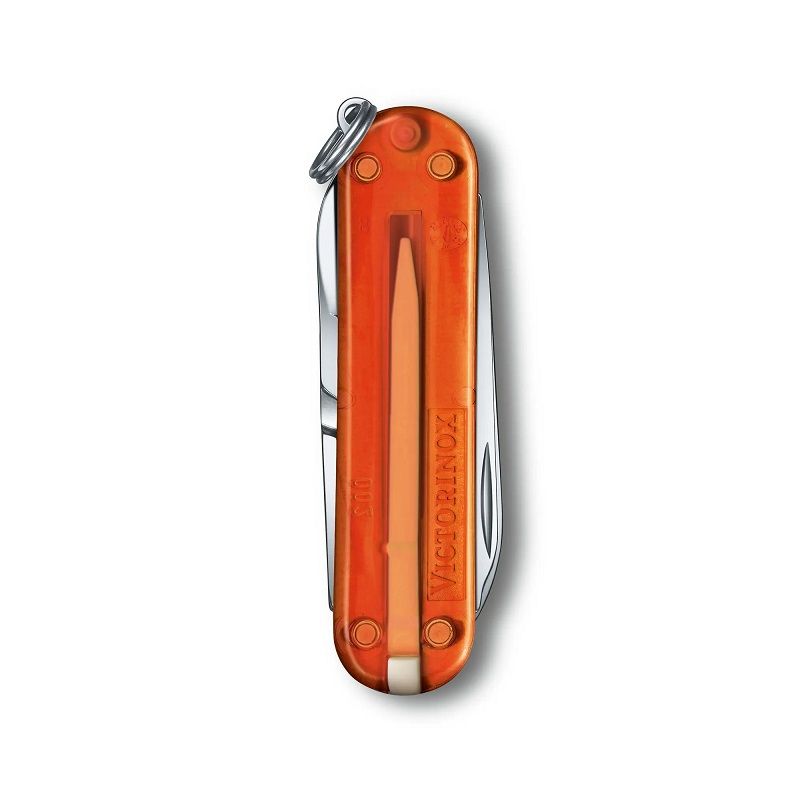 Швейцарски джобен нож Victorinox Classic SD Transparent Fire Opal 0.6223.T82G