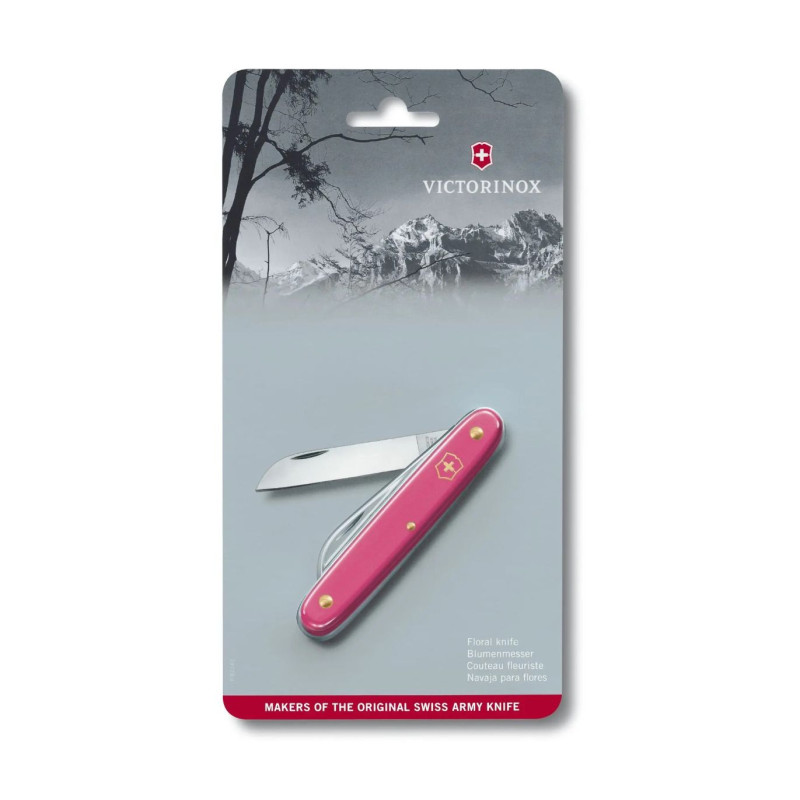Нож за подрязване на цветя Victorinox Floral Knife, розов 3.9050.53B1