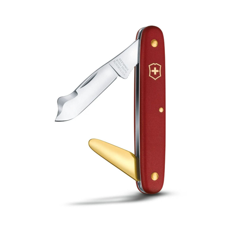 Нож за присаждане и подрязване на пъпки Victorinox Budding Knife Combi 2, червен 3.9140.B1 Нож за присаждане и подрязване на пъпки Victorinox Budding Knife Combi 2, червен 3.9140.B1