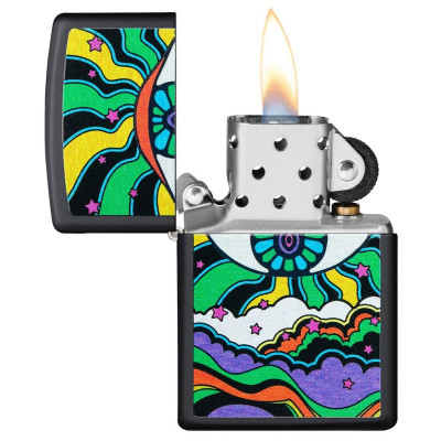 Запалка Zippo Black Light Eye Design 49699