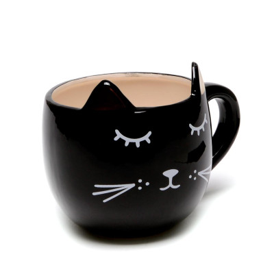 Чаша черна котка