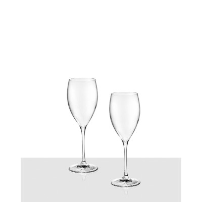 Комплект 2 стилни чаши за бяло вино RCR Crystal 620604