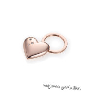 Ключодържател със сърце и кристали Troika Rosy Heart