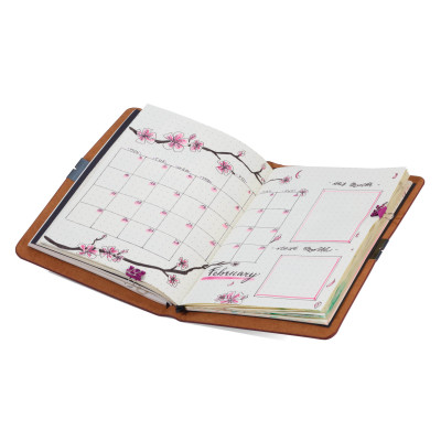 Луксозен тефтер в кафяво Troika Bullet Journal BTJ36/BR Луксозен тефтер в кафяво Troika Bullet Journal BTJ36/BR