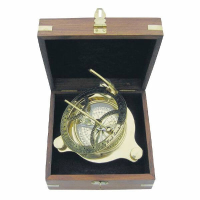 Компас Sea Club Sundial SC9030 в дървена кутия