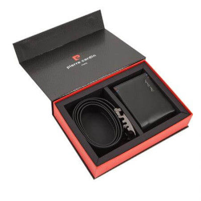 Pierre Cardin PCL045G2 Мъжки комплект портфейл и колан 115см