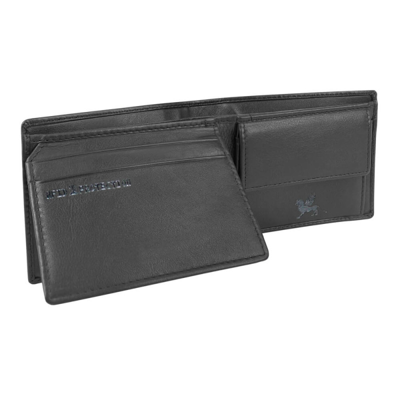 Мъжки портфейл от естествена кожа Mano M19151BK