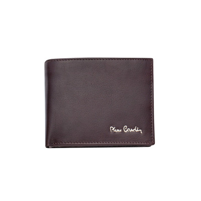Кафяв мъжки портфейл от естествена кожа Pierre Cardin PCL02328