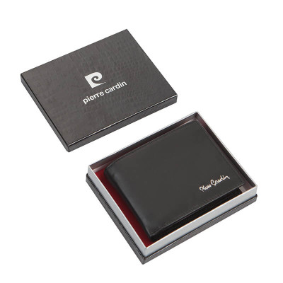 Мъжки портфейл от естествена кожа с RFID защита Pierre Cardin PCL02001