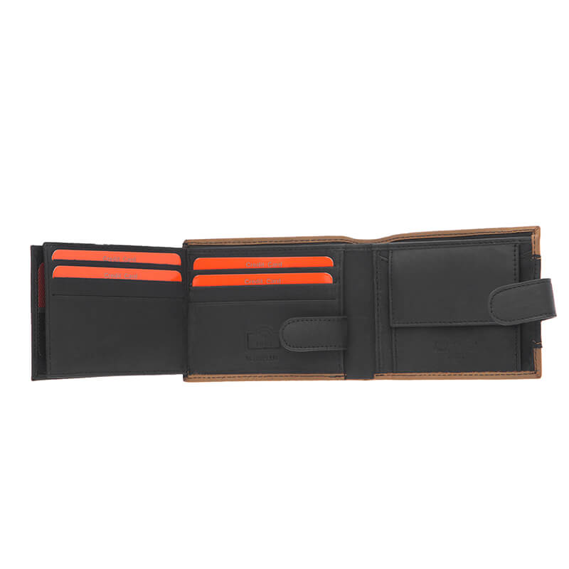 Кафяв мъжки портфейл естествена кожа с RFID защита Pierre Cardin PCL02729 Кафяв мъжки портфейл естествена кожа с RFID защита Pierre Cardin PCL02729