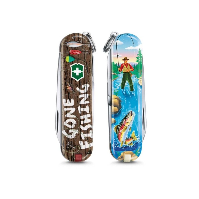 Швейцарски джобен нож Victorinox Classic Gone Fishing 0.6223.L2005