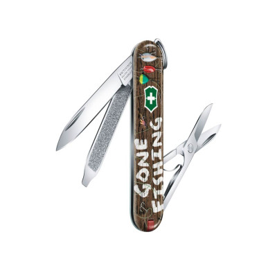 Швейцарски джобен нож Victorinox Classic Gone Fishing 0.6223.L2005