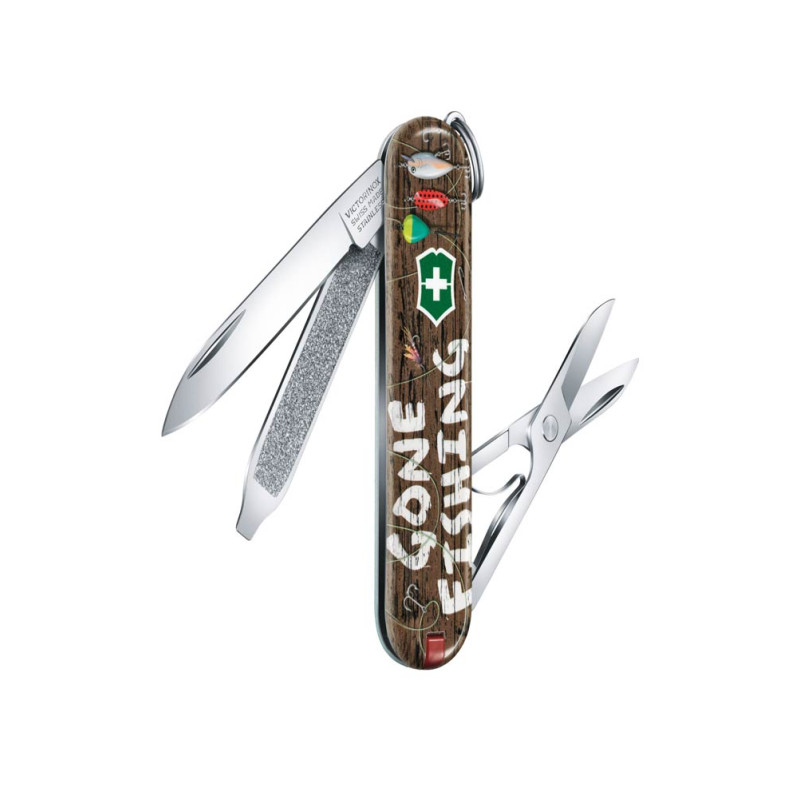 Швейцарски джобен нож Victorinox Classic Gone Fishing 0.6223.L2005