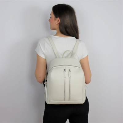 Rossi RSL89157 Дамска раница от естествена кожа, слонова кост