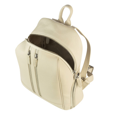 Rossi RSL89157 Дамска раница от естествена кожа, слонова кост