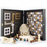Комбинирана игра 4в1 Manopoulos Black&Ivory, 34x34