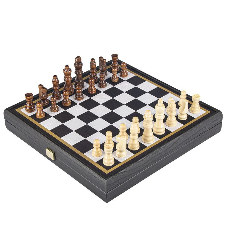 Комбинирана игра 4в1 Manopoulos Black&Ivory, 34x34