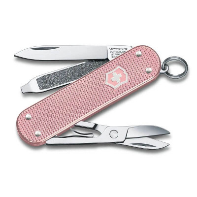 Victorinox 0.6221.252G Classic Alox Дамски швейцарски джобен нож, розов