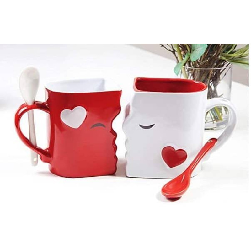 Комплект 2 бр. чаши Целувка с лъжички CUPS02 Комплект 2 бр. чаши Целувка с лъжички