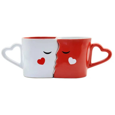 Комплект 2 бр. чаши Целувка с лъжички CUPS02 Комплект 2 бр. чаши Целувка с лъжички