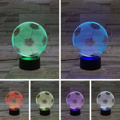 Декоративна 3D LED нощна лампа с Футболна топка GLBB049 Декоративна 3D LED нощна лампа с Футболна топка