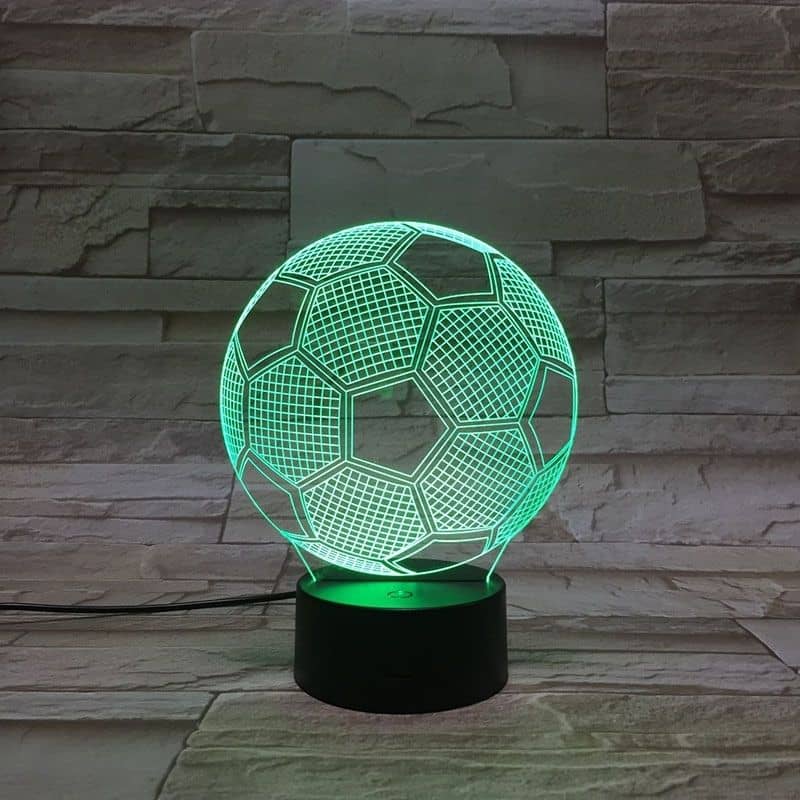 Декоративна 3D LED  нощна лампа с Футболна топка