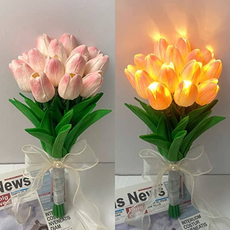 Букет с 15 бр. LED лалета GLTPS15 Букет с 15 бр. LED лалета
