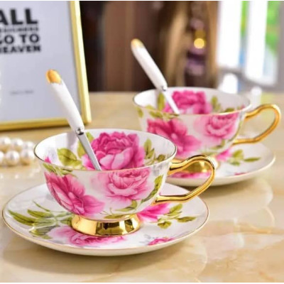 Сет чаши за кафе/чай Rose Tea - 2 бр. TEAS01 Сет чаши за кафе/чай Rose Tea - 2 бр.