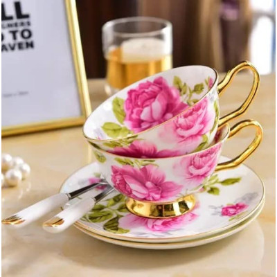 Сет чаши за кафе/чай Rose Tea - 2 бр. TEAS01 Сет чаши за кафе/чай Rose Tea - 2 бр.