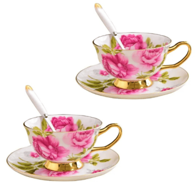 Сет чаши за кафе/чай Rose Tea - 2 бр.