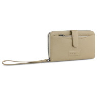 Дамски кожен портфейл Bugatti Elsa Long, бежов