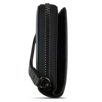 Дамски кожен портфейл Bugatti Elsa Zip Wallet, черен