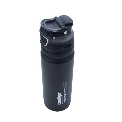 Двустенна бутилка за вода CONTIGO Free Flow AUTOSEAL™, 700 мл, Black