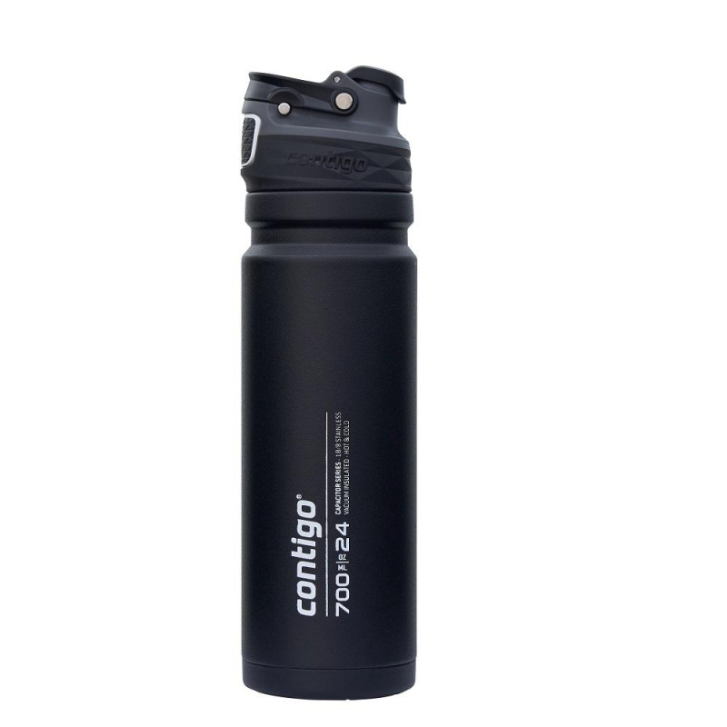 Двустенна бутилка за вода CONTIGO Free Flow AUTOSEAL™, 700 мл, Black