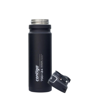 Двустенна бутилка за вода CONTIGO Free Flow AUTOSEAL™, 700 мл, Black